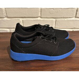 NEW Easy Spirit Woman's FLASHRUN Black/Blue Comfort Sneakers Size 9.5 Wide e360